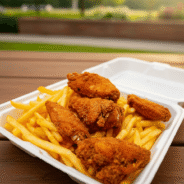 Chicken nuggets with fries (1) Chicken nuggets with fries (1)